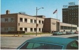 Rock Island IL Illinois, Federal Building Post Office US District Court, Auto, C1960s/70s Vintage Postcard - Autres & Non Classés