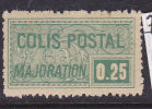 FRANCE COLIS POSTAL N° 78 0.25 VERT COLIS POSTAUX MAJORATION  NEUF AVEC CHARNIERE - Mint/Hinged