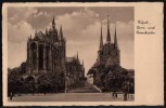 AK Erfurt, Dom Und Severikirche, Gel Frankiert 1938 - Erfurt