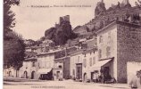 Dépt 07: ROCHEMAURE - Place Des Brassières Et Le Château - Rochemaure