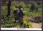 Cyprus PPC Village Life Woman With Horse PARALIMNI 1998 (2 Scans) - Chypre