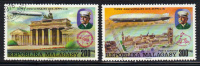 MADAGASCAR- Timbre Poste Aerienne  N°167 Et 168-oblitérés - Zeppeline