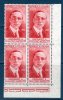 Italia / Italy  1955 -- Giacomo Matteotti  / Quartina  --- ** MNH / VF - Blokken & Velletjes