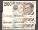 Banconote 2.000 Lire - Marconi (tre Numeri Consecutivi) - FDS - 2000 Liras