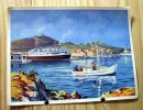 IMA ILES ET COTES DE FRANCE SERIE D IMAGE N°4 LA CRIQUE DE PORT VENDRES CHROMO GRAND FORMAT 12 X 16 - Sammelbilderalben & Katalogue