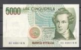 Banconota 5.000 Lire Bellini FDS - 5000 Lire
