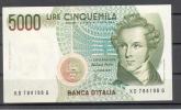 Banconota 5.000 Lire Bellini FDS - 5000 Lire