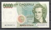 Banconota 5.000 Lire Bellini FDS - 5000 Lire