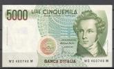 Banconota 5.000 Lire Bellini FDS - 5.000 Lire