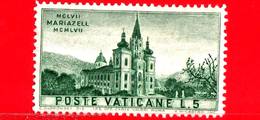 Nuovo - MNH - VATICANO - 1957 - 8º Centenario Del Santuario Di Mariazell -  5 L. - Santuario Di Mariazell - Neufs