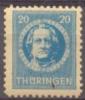 1945 Thüringen Freimarken 20 Pf Gezähnt Mi 98 AX W / Sc 16N7 / YT 15 Gepr. / Signed Postfrisch/MNH/neuf Sans Charniere - Postfris