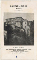 Largentière      Le Vieux Chateau   1949 - Largentiere