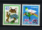 Japon ** N° 1689/1690 - Journée De La Lettre écrite (I) - Unused Stamps