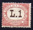 1897 San Marino - Segnatasse 6 INTEGRO MNH** - Postage Due