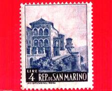 Nuovo - MNH - SAN MARINO - 1961 - Vedute Di San Marino - 4 L. • Bastioni Meridionali - Ungebraucht
