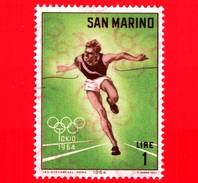 Nuovo - MNH - SAN MARINO - 1964 - Olimpiadi Di Tokio - 1 L. • Corsa Maschile - Ungebraucht