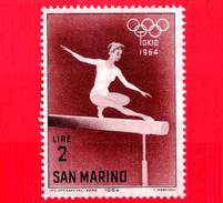 Nuovo - MNH - SAN MARINO - 1964 - Olimpiadi Di Tokio - 2 L. • Ginnastica Femminile - Unused Stamps