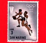 Nuovo - MNH - SAN MARINO - 1964 - Olimpiadi Di Tokio - 3 L. • Pallacanestro - Ungebraucht