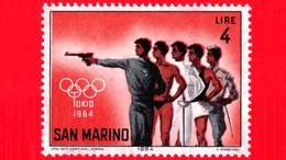 Nuovo - MH - SAN MARINO - 1964 - Olimpiadi Di Tokio - 4 L. • Pentathlon - Ungebraucht