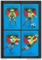 1989  Antigua E Barbuda "Italia 90" Coppa Del Mondo World Cup Coupe Du Monde Calcio Football 2 Block MNH** C115 - 1990 – Italy