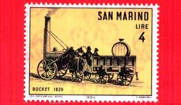 Nuovo - MH - SAN MARINO - 1964 - Storia Della Locomotiva - 4 L. • Rocket, 1829 - Nuevos