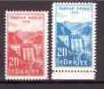 TURKEY 1956 Sariyar Dam  Unificato Cat. N° 1295/96  Absolutely MNH ** - Unused Stamps