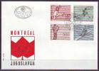 YUGOSLAVIA - JUGOSLAVIJA  - FDC -  HANDBALL - ROWING - ATHLETICS - SHOOTING  - 1976 - Estate 1976: Montreal