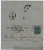 1889 C.5 Verde BIGLIETTO POSTALE - STEMMA - Viaggiato Torino - Ganzsachen