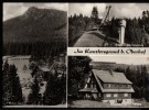 AK Kanzlersgrund/Oberhof: Hoher Stein, Schanze Am Rennsteig, Waldhaus, 1975 - Oberhof