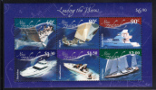 New Zealand Scott #1824a MNH Souvenir Sheet Of 6: Boats - KZ 1, High 5, Gentle Spirit, NorthStar, OceanRunner, Salperton - Neufs