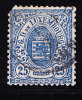 T)1865,LUXEMBOURG SCN 22ª,USED,25c ULTRA,CV 20.- - 1859-1880 Wappen & Heraldik