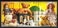 New Zealand Scott #1686a MNH Block Of 6: Teddy Bears & Dolls - Neufs