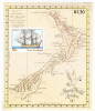 New Zealand Scott #981a MNH Souvenir Sheet 50c ´Endeavour´ And Map Of New Zealand - Ungebraucht