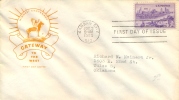 USA 1950 FDC 100th Anniversary Incorporation Of Kansas City - 1941-1950