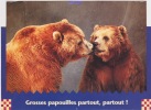 CPM  " GROSSES PAPOUILLES PARTOUT, PARTOUT !  OURS Un Plus Un - - Bears