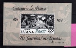 SPAIN ESPAÑA SPAGNA 1981 GUERNICA BY PICASSO BLOCCO FOGLIETTO BLOCK SHEET MNH - Blocs & Feuillets