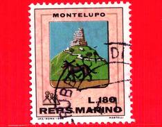 SAN MARINO - Usato - 1968 - Stemmi - 180 L. • Montelupo - Usados