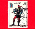 SAN MARINO - 1973 - Usato - Balestrieri - 5 L. • Balestriere E Stemma Di Serravalle - Used Stamps