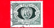 SAN MARINO - Usato - 1977 - Centenario Dei Primi Francobolli Di San Marino - Colli Di San Marino Entro Una Cornice Ovale - Usados