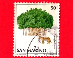 SAN MARINO - Usato - 1979 - Natura Da Salvare - Ficus Benghalensis - 50 L. - Usados