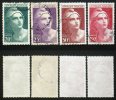 N° 730 à 733 MARIANNE GANDON GRAND FORMAT TB Oblit époque Cote 12,5€ - 1945-54 Marianne Of Gandon