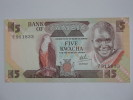 5 Kwacha - ZAMBIE -  Billet Neuf - Zambia