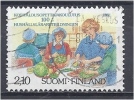 FINLAND 1991 Cent Of Domestic Science Teacher Training - 2m10 Teacher And Pupils Preparing Meal  FU - Gebraucht