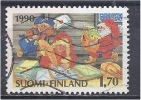 FINLAND 1990 Christmas -  1m70 Brownies Dealing With Father Christmas's Mail  FU - Gebruikt