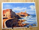 IMA ILES ET COTES DE FRANCE SERIE E IMAGE N° 4 ANTIBES IMAGE CHROMO GRAND FORMAT 12 X 16 - Sammelbilderalben & Katalogue