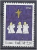 FINLAND 1993 Christmas - 2m.30 Three Angels And Star (Taina Tuomola) FU - Gebraucht