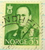 Norway 1958 King Olav V 35ore - Used - Usados