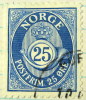 Norway 1893 Posthorn And Crown 25ore - Used - Oblitérés