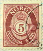 Norway 1893 Posthorn And Crown 5ore - Used - Usados