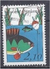 FINLAND 1991 Centenary Of Central Fishery Organization - 2m.10 - Stylized Eurasian Perch And Float  FU - Usati